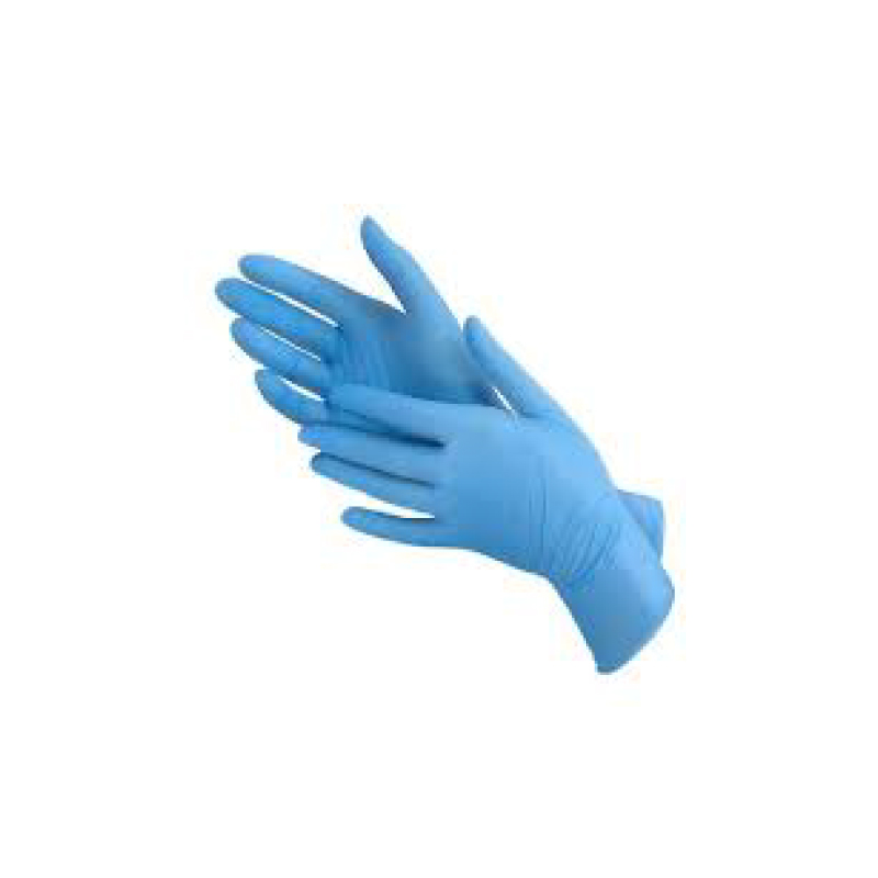 Gants Jetables Nitrile Bleu - Sans Latex Et Sans Poudre, Lot De 100, Usage Médical, Alimentaire, Nettoyage