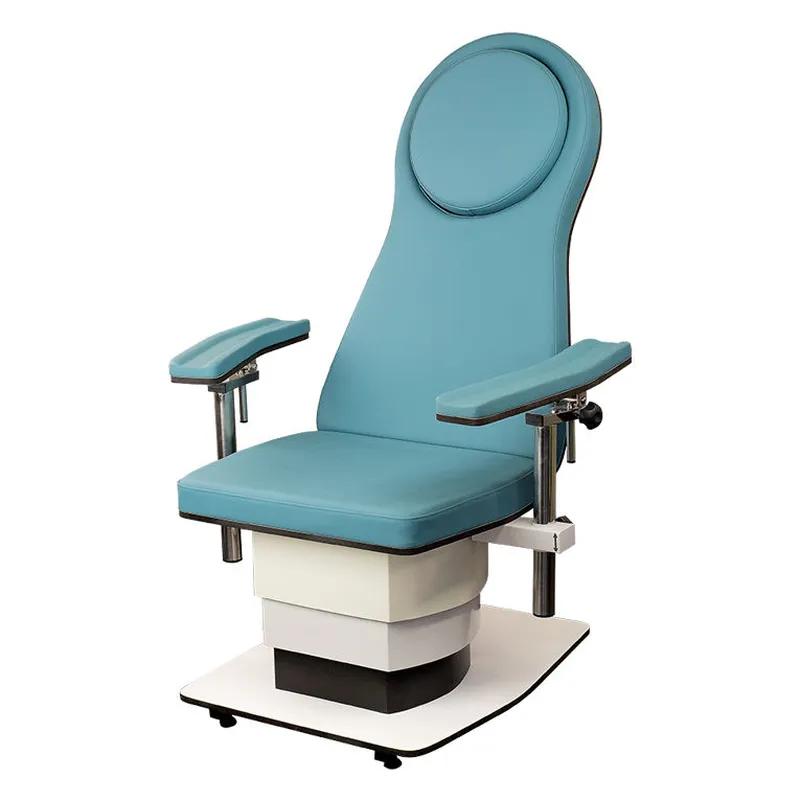Fauteuil de prélèvement hydraulique à accoudoirs réglables